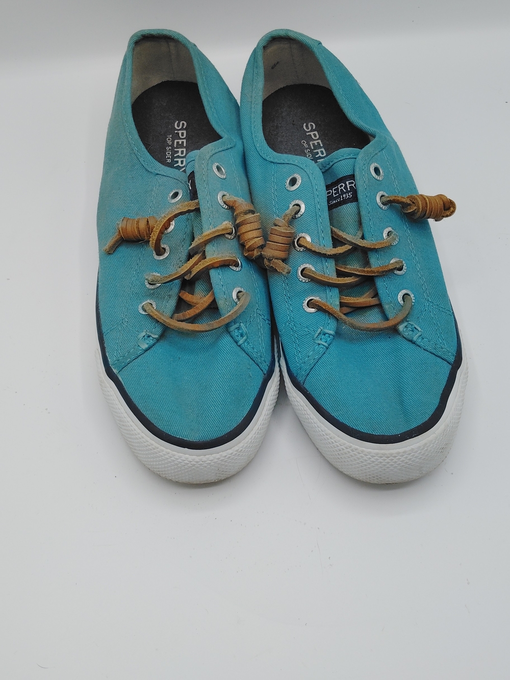 Sperry Women's  Teal Canvas Boat Shoes